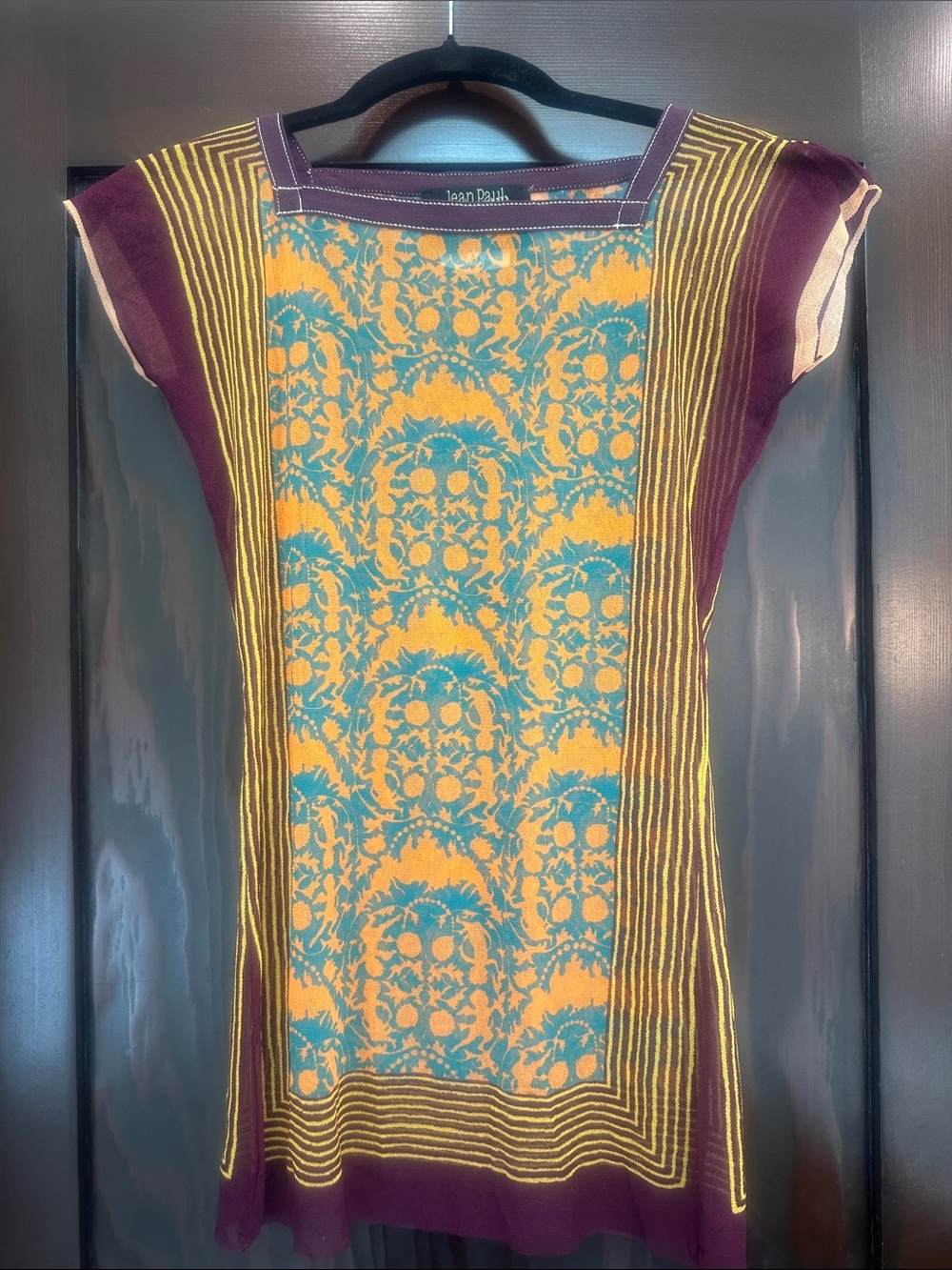 Vintage 90s Y2K Jean Paul Gaultier Maille Sheer Mesh Baroque Top Size M Authenti